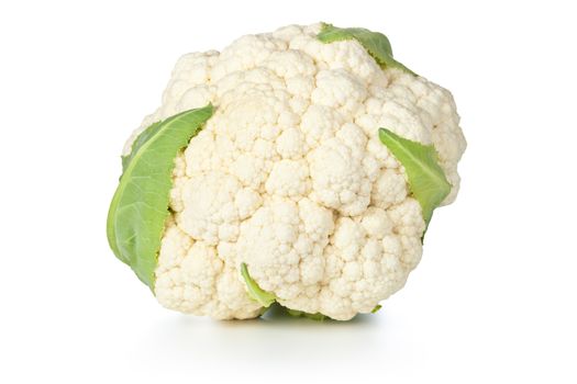 Cauliflower on white background. Studio macro shot