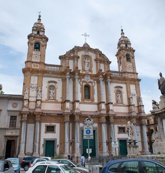 Palermo, Italy - May 2, 2011: Church of Saint Dominic in Palermo, Sicily, Italy