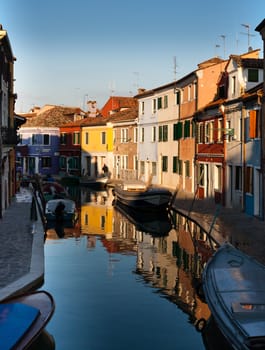Colourful houses of Burano. Venice
