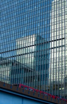 Modern Office Buildings and their reflection