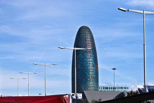 Tower Agbar in Barcelona. Spain.