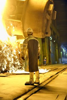 steel worker in a factory