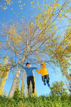 boys jumping