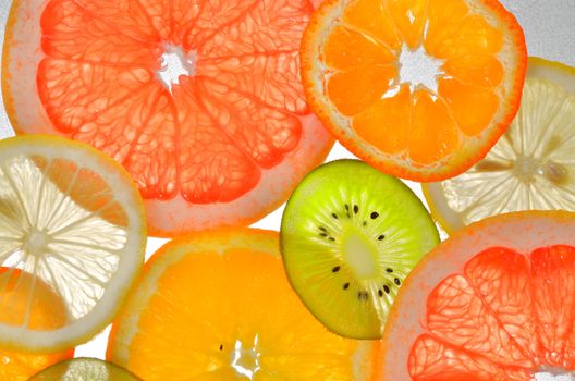 sliced ������fresh fruit for use background