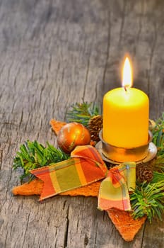 Candle and Christmas