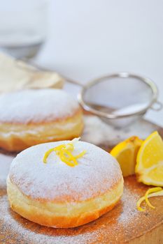 donut with lemon