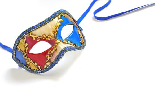 Carnival mask isolated on white background