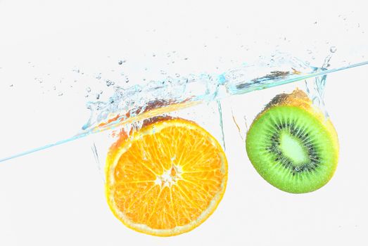 fruits in water