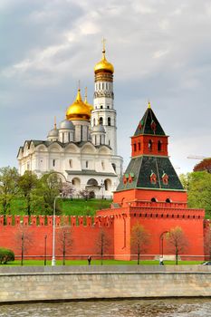 Cathedral of the Archangel and the Secret Tower of Moscow Kremlin, Russia