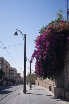 Jaffa street in Jerusalem,Israel