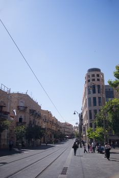 Jaffa street in Jerusalem,Israel