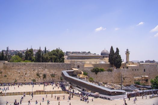 Wailing Wall in Jerusalem,old city