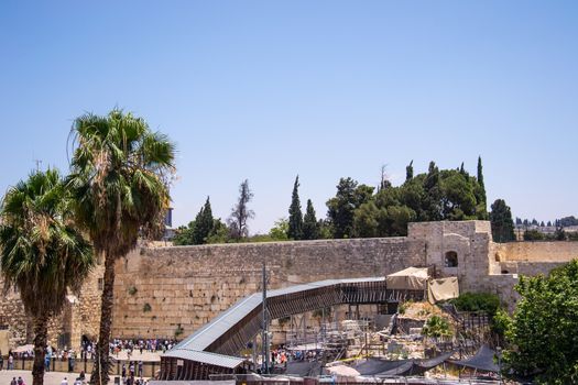 Wailing Wall in Jerusalem,old city