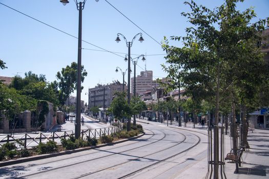 Jaffa street in Jerusalem,Israel