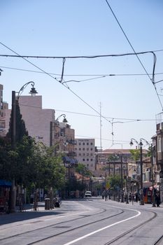 Jaffa street in Jerusalem,Israel