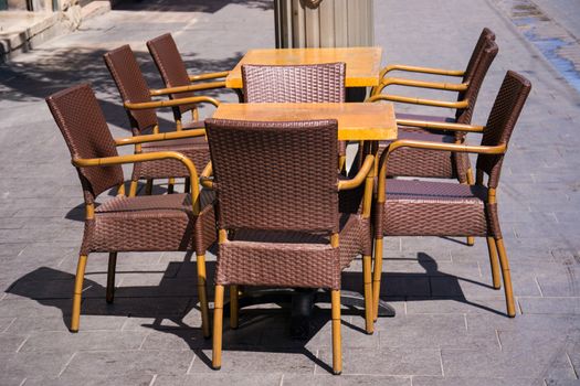 Cafe on Jaffa street in Jerusalem,Israel