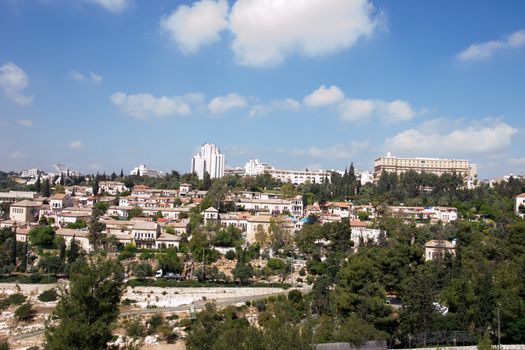 View of Jerusalem from old city.