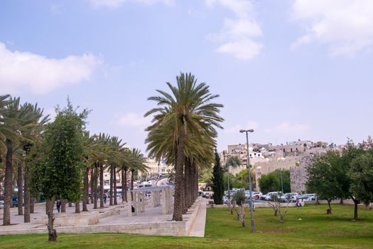 View of Jerusalem streets in Israel