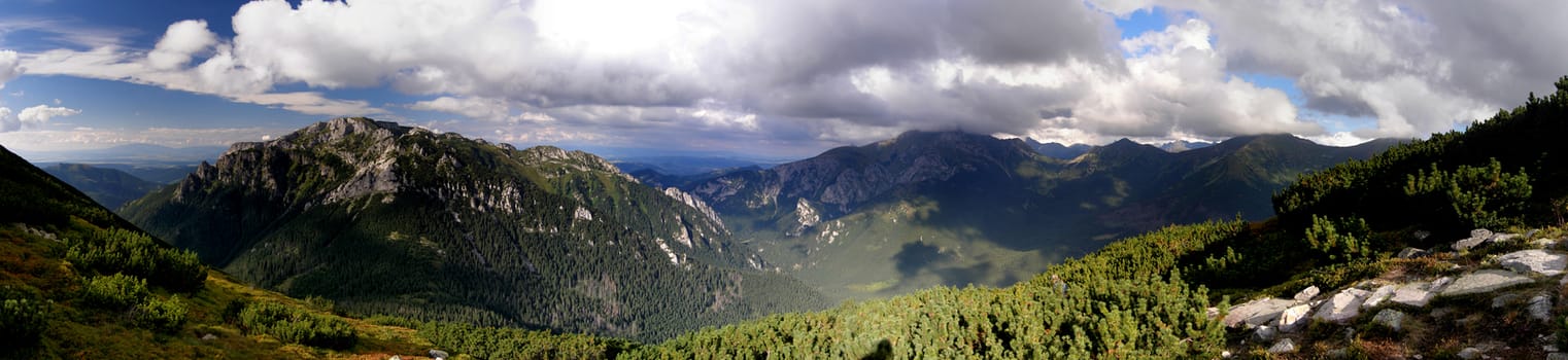 Poland Tatras Ornak 03-08-2012 large panorama