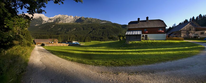 Austria Grimming Auseerland 18-10-2012 large panorama