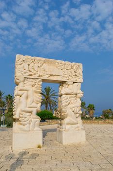 Statue in Jaffa ,Jacob's dream,Tel Aviv