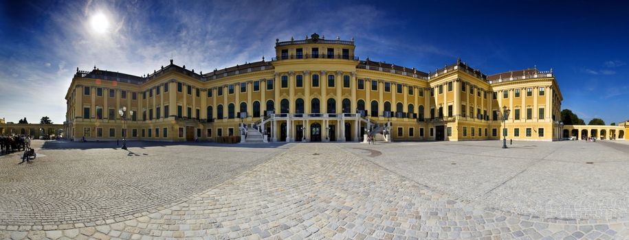 Austria Vienna Schonbrunn Palace 14-09-2012 large panorama