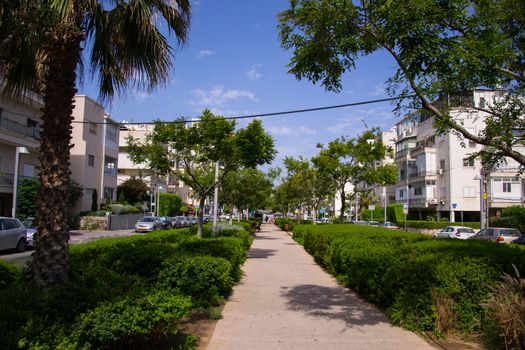 Alley in North Tel Aviv,Israel