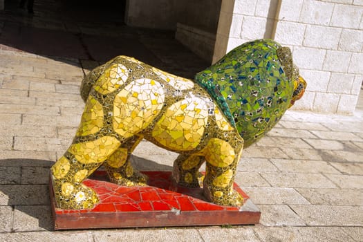 Statue of Lion on Jerusalem streets