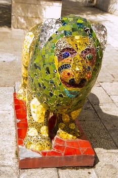 Statue of Lion on Jerusalem streets