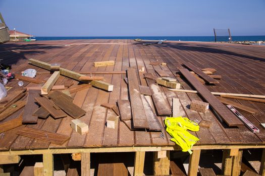 Making wood floors near the beach