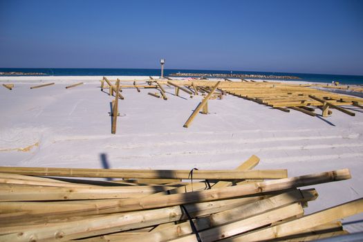 Making wood floors near the beach