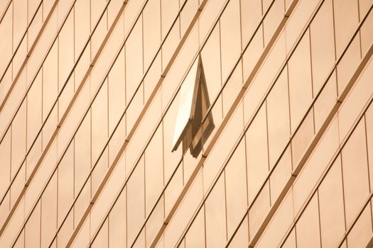 glass windows on Business building