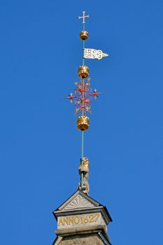 view of windvane in old Tallinn, Estonia