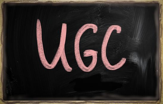 social media concept - text on a blackboard.