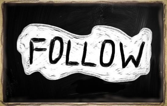 social media concept - text handwritten on a blackboard