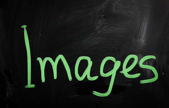social media concept - text handwritten on a blackboard