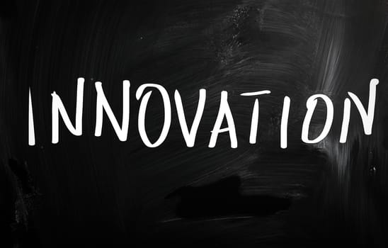 innovation concept on chalkboard