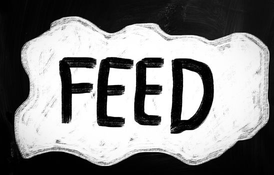 social media concept - text handwritten on a blackboard