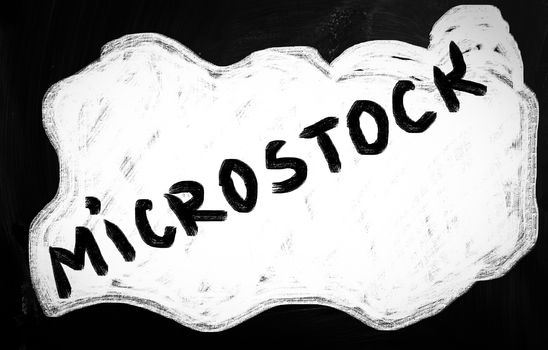 social media concept - text handwritten on a blackboard
