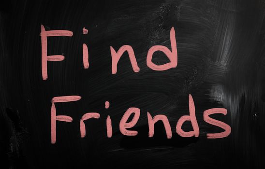 social media concept - text handwritten on a blackboard
