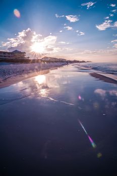 sunrise over sunshine state florida beach