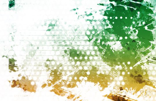 Modern Retro Abstract Paint as Splash Background