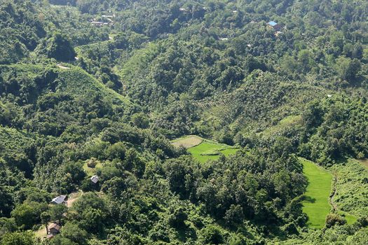 Indigenous Tripura village in the Chittagong Hill Tracts (CHT) of Bangladesh