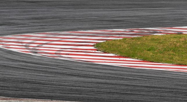 Background with tire marks on road track