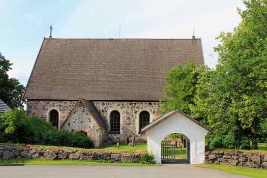 Karjaa medieval stone church was completed in 1470 and it is dedicated to Saint Catherine.