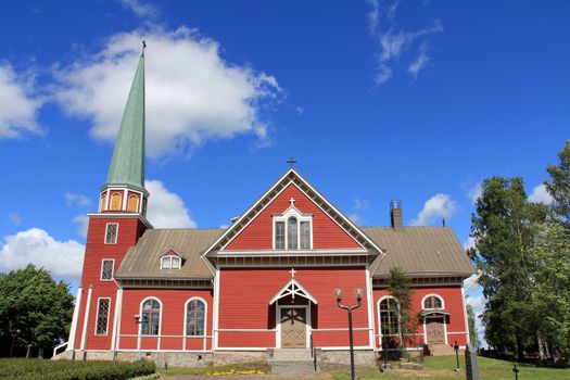 Wooden church of Kiikka, Finland was built in 1807.