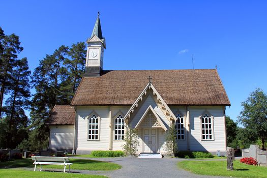 Jokioinen lacework church is a wooden cruciform building completed in 1631. It is one of the oldest wooden churches in Finland