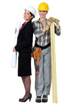 An architect and her carpenter.