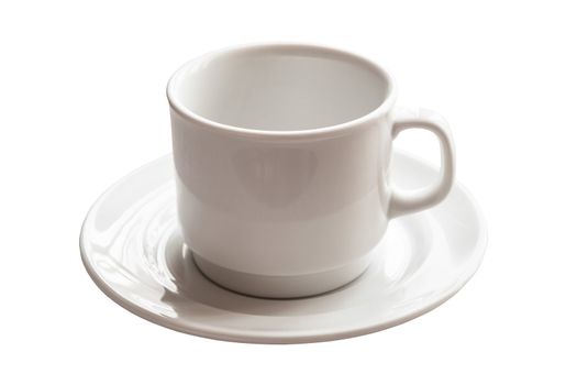 cup of coffee on white background