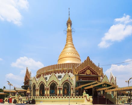 Kaba Aye pagoda in Yangon, Burma (Myanmar)
